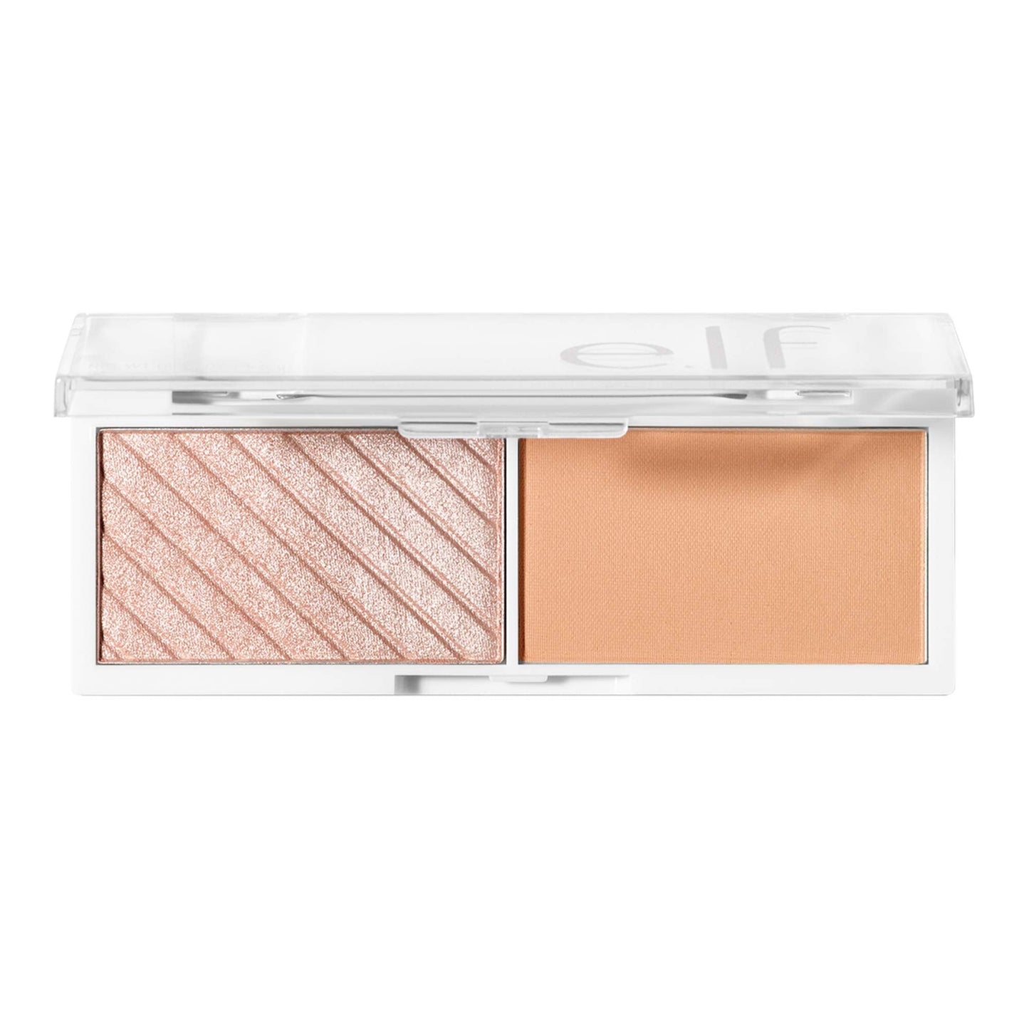 e.l.f. Cosmetics Bite-Size Face Duo, Highlighter, Bronzer & Blush Palette, Highly Pigmented, Lychee, 0.049 Oz (1.4g), 0.049 ounces Beauty & Personal Care e.l.f.