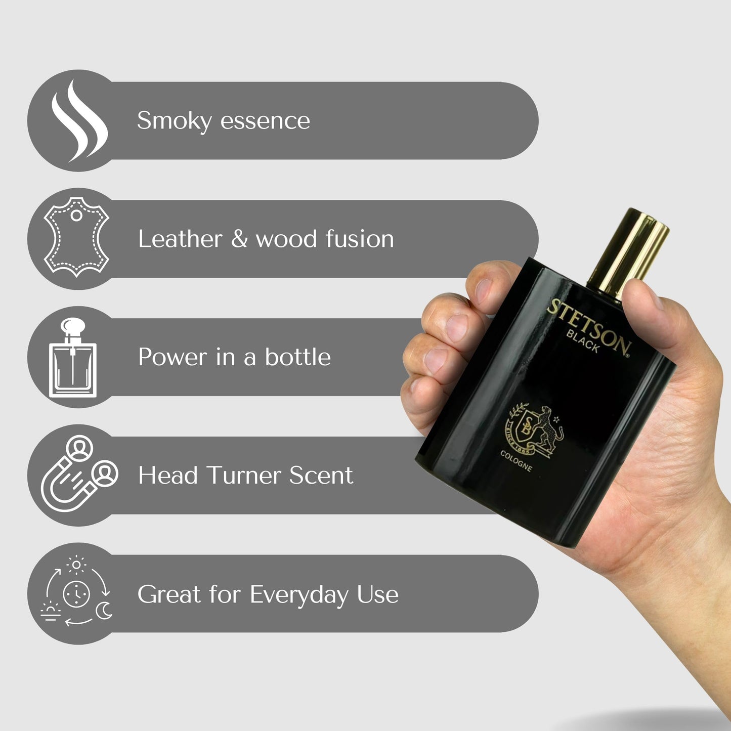 Stetson Black Cologne for Men Spray 3.4 Ounces Beauty & Personal Care Stetson