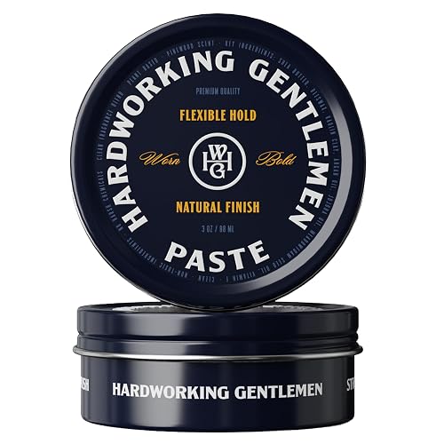 Hardworking Gentlemen Hair Styling Paste for Men, Light Hold, Natural Finish, 3 oz (Made in USA) Beauty & Personal Care Hardworking Gentlemen