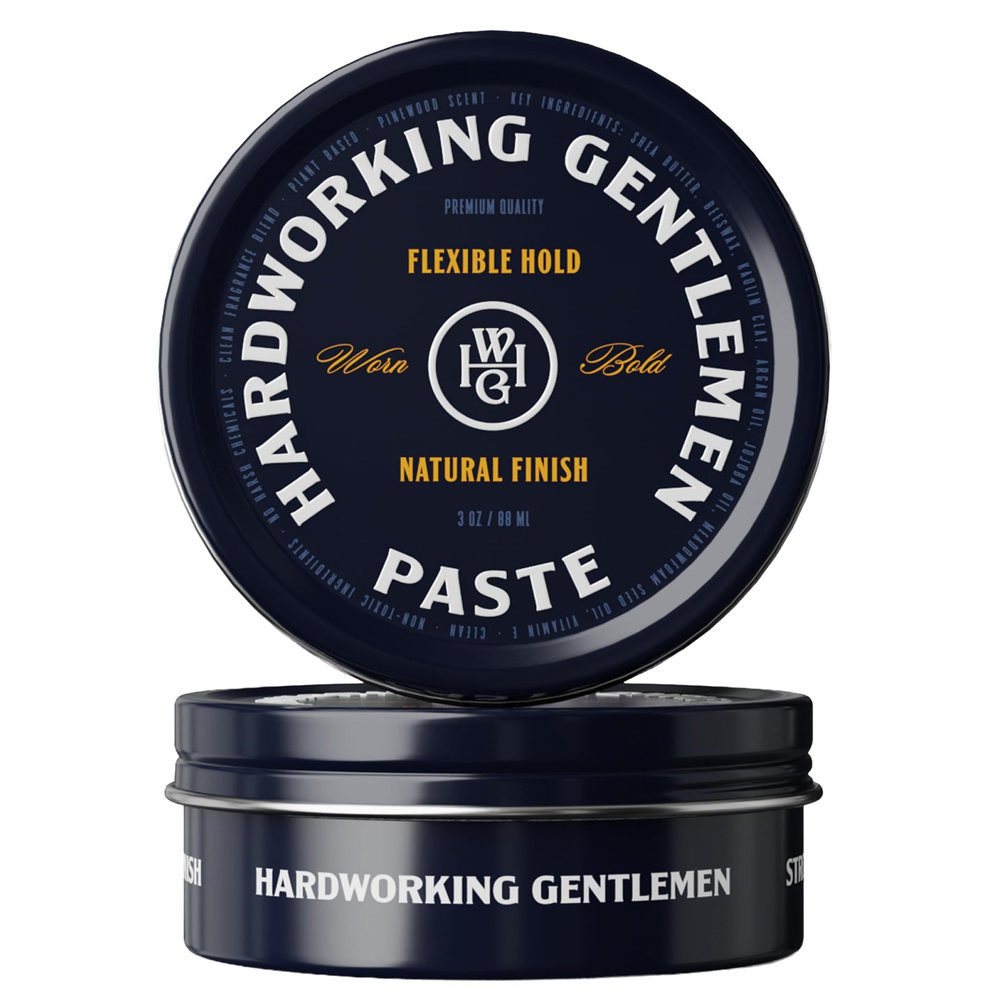Hardworking Gentlemen Hair Styling Paste for Men, Light Hold, Natural Finish, 3 oz (Made in USA) Beauty & Personal Care Hardworking Gentlemen