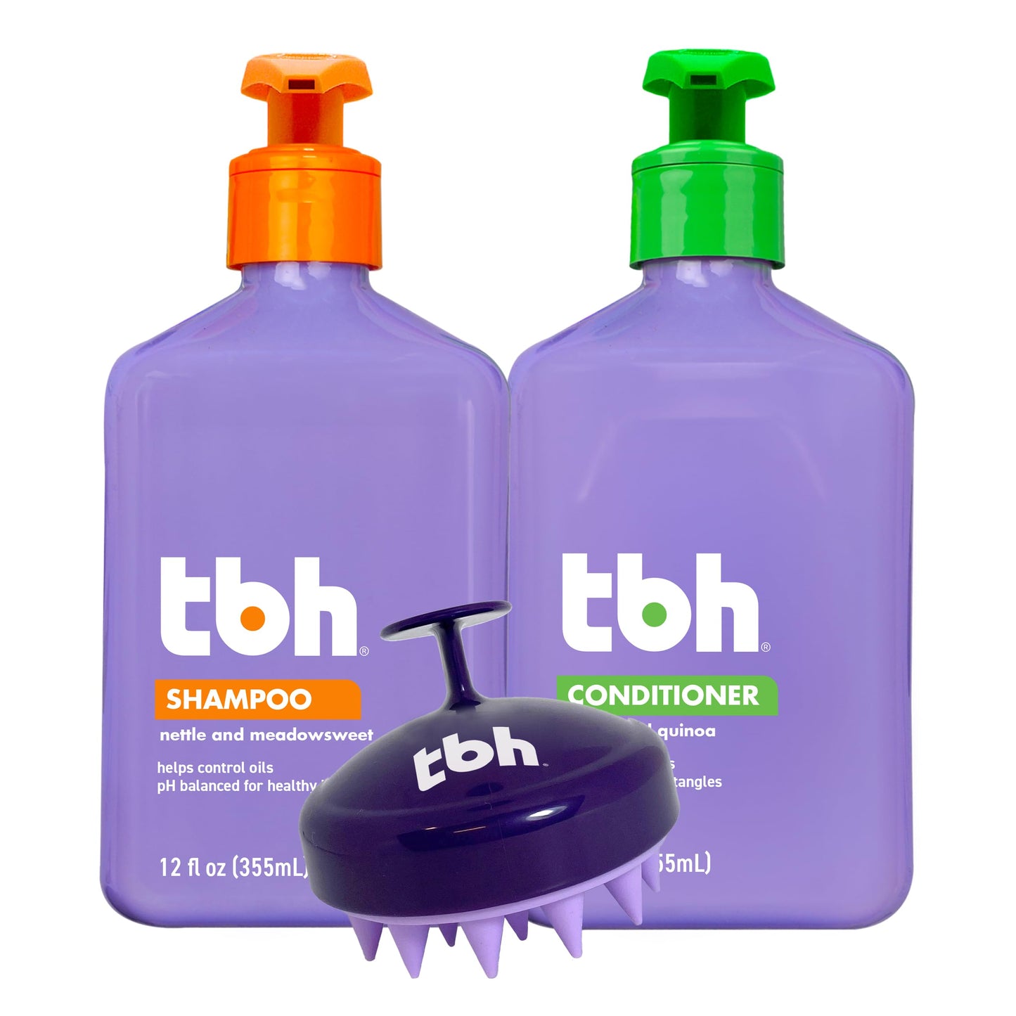 TBH Kids Scalp Refresh Kit - Shampoo, Conditioner, and Scalp Massager Beauty & Personal Care TBH