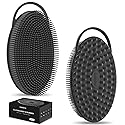 Metene 2 Pack Silicone Exfoliating Body Scrubber with Loop, Body Scrubber for Men and Women, Silicone Loofah for Shower, Soft Silicone and Bath Beauty & Personal Care Metene