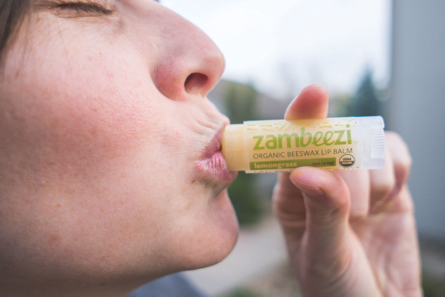 Case of Beeswax Lip Balm by ZAMBEEZI - Lemongrass 24-Tube Carton - Crafted with USDA Organic, Fair Trade, Lip Refreshing Ingredients from Zambia Beauty and Personal Care Case