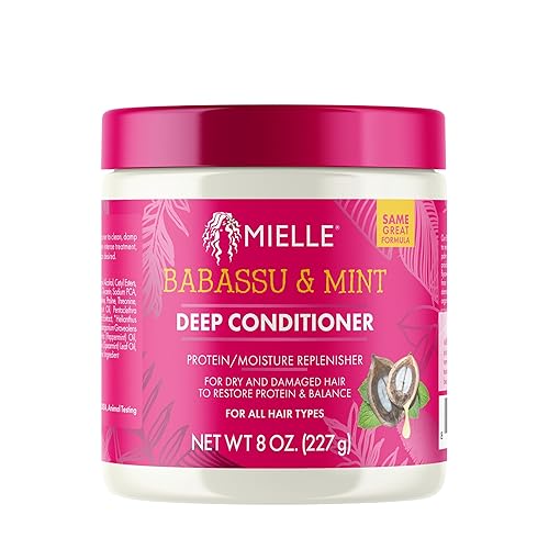 Mielle Organics Babassu & Mint Deep Conditioner with Protein, Moisturizing & Conditioning Deep Treatment, Hydrating Repair for Dry, Damaged, & Frizzy Beauty & Personal Care Mielle Organics