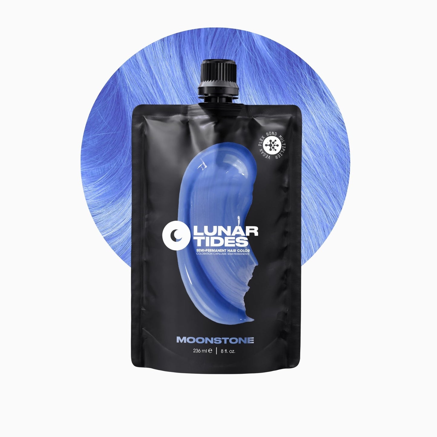 Lunar Tides Semi-Permanent Hair Color (43 colors) (Moonstone, 8 fl. oz.) Beauty & Personal Care Lunar Tides