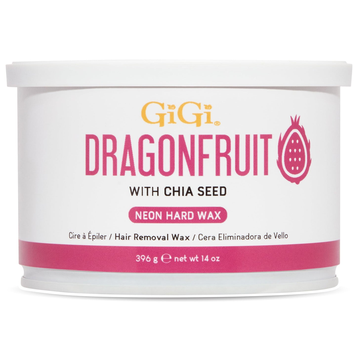 Gigi Neon Hard Wax - Dragonfruit, Stripless Wax for Hair Removal, Ideal for Sensitive Skin, 14 Oz Beauty and Personal Care GIGI