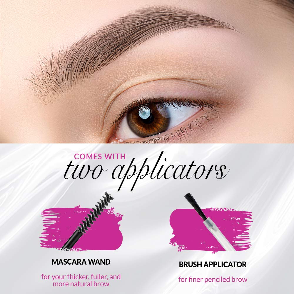 Model in a Bottle Eyebrow Sealer with Mascara & Brush Applicator - Waterproof, Smudge-Proof, Long-Lasting Eyebrow Gel Topcoat for Flawless All-Day Beauty & Personal Care Model in a Bottle
