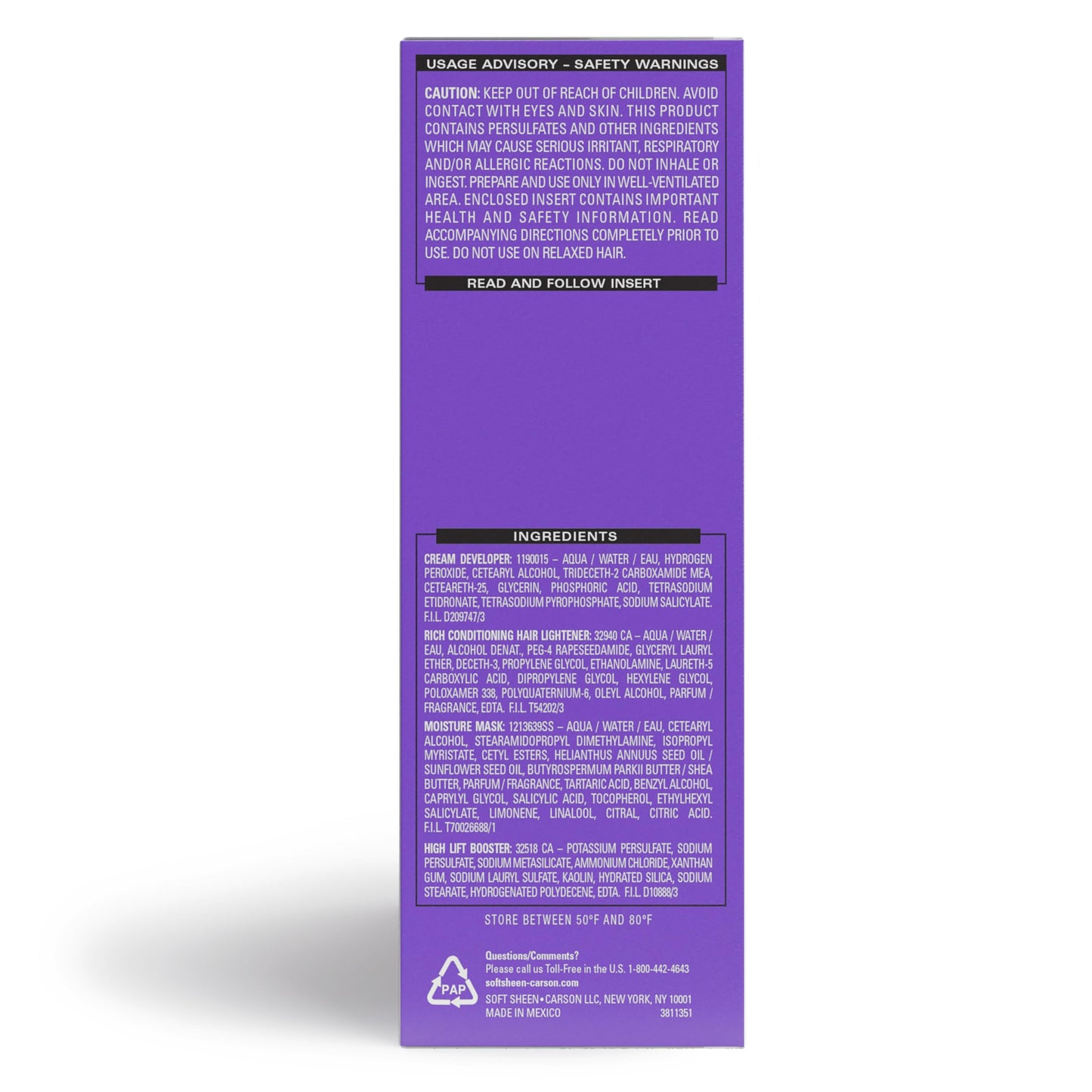 Dark & Lovely Color #396 Luminous Blonde (Pack of 3) Beauty & Personal Care Dark & Lovely