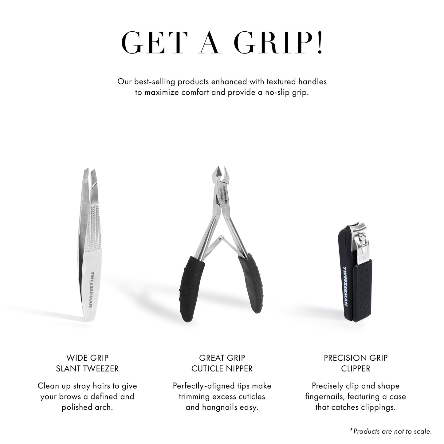 Tweezerman Wide Grip Slant Tweezer, Stainless Steel Beauty and Personal Care Tweezerman
