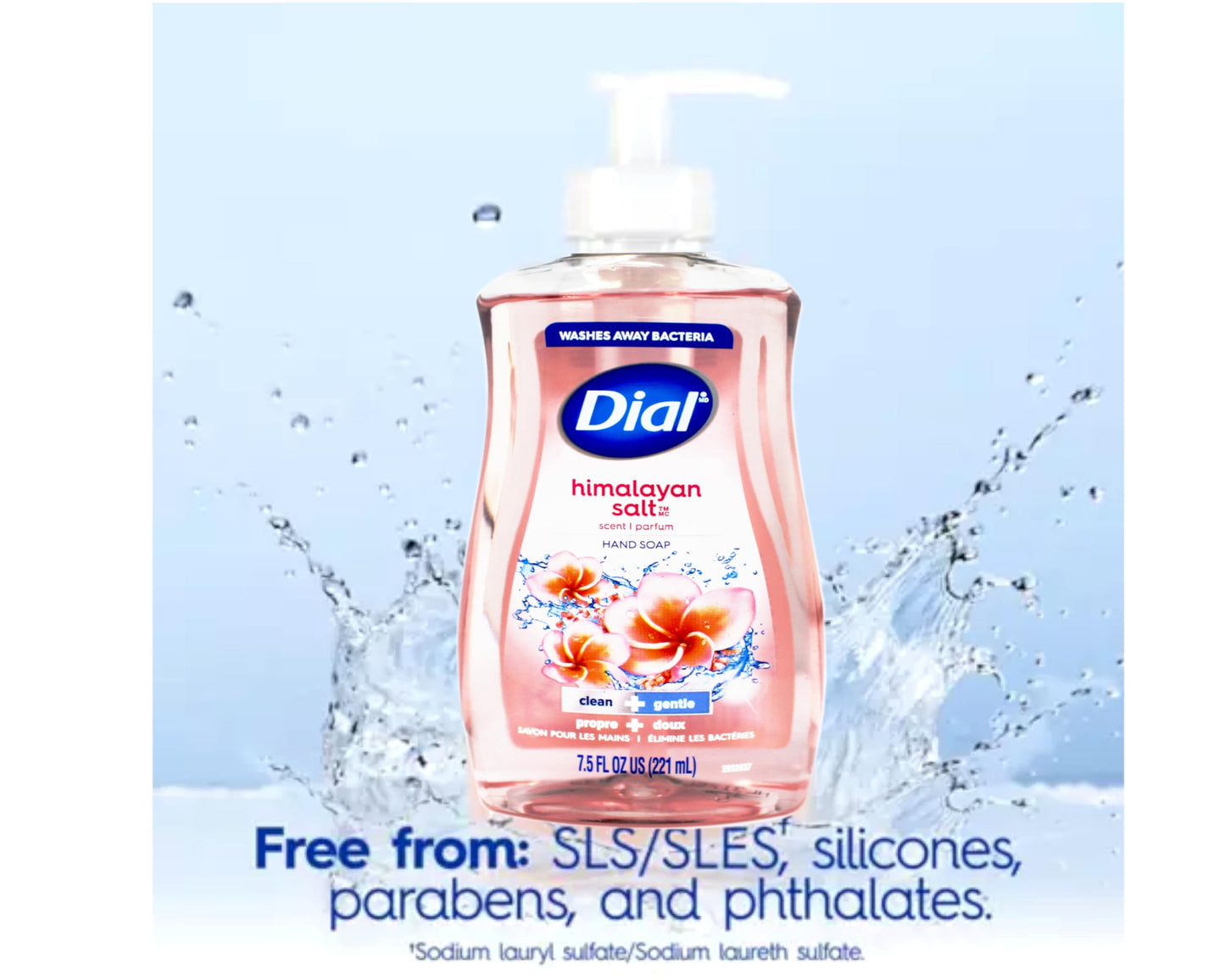 Dial Himalayan Pink Salt & Water Lily Hand Soap with Moisturizer 7.5 Oz (Pack of 6) Beauty & Personal Care Dial