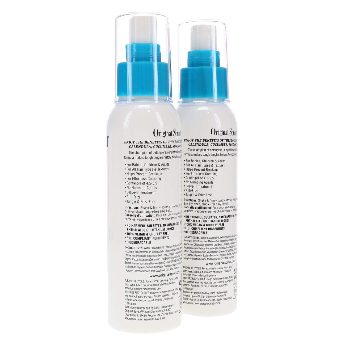 Original Sprout Miracle Detangler. All Hair Moisturizer and Leave-In Conditioner Spray, 4 Ounces. 2 Pack. Beauty & Personal Care Original Sprout