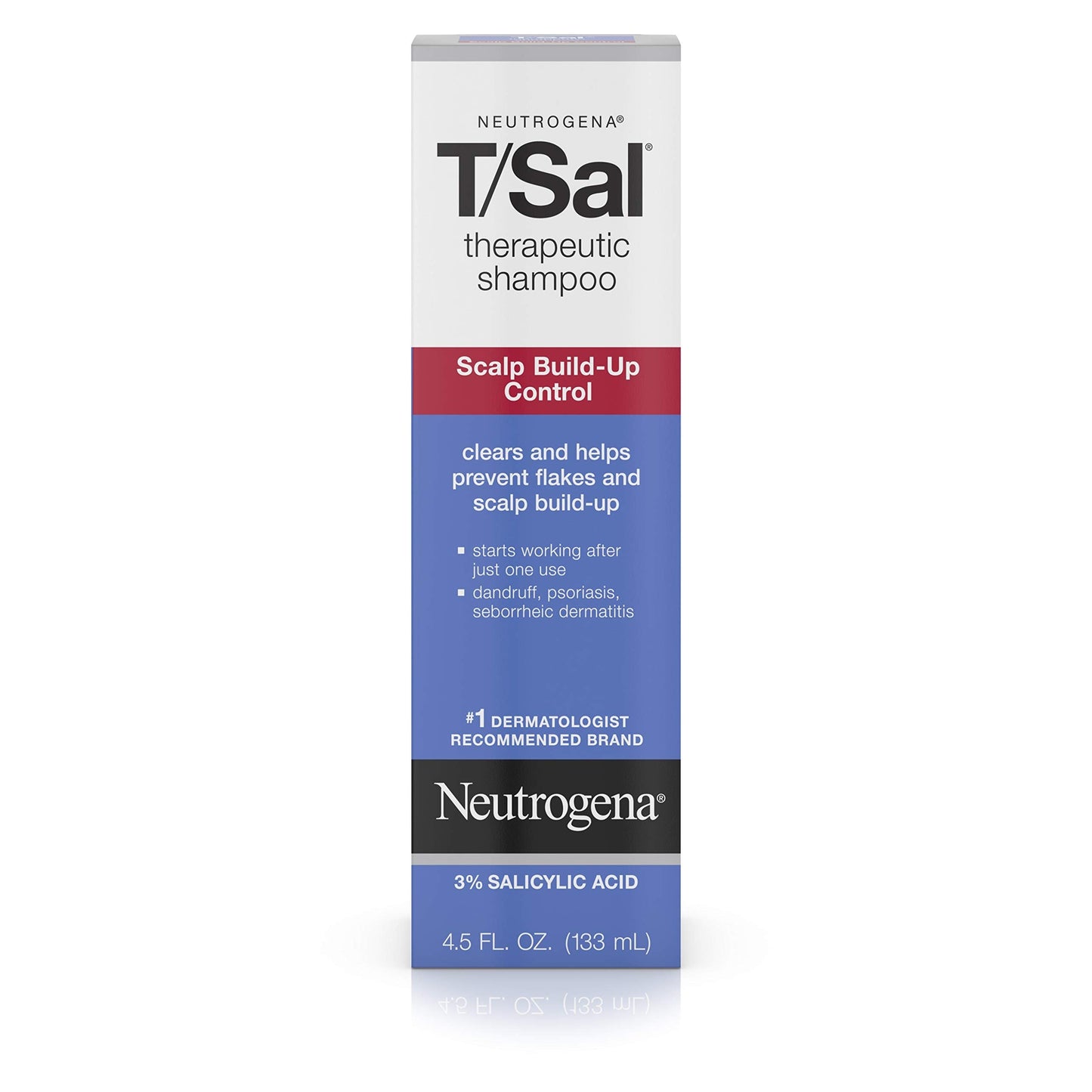 Neutrogena T/Sal Therapeutic Shampoo, Scalp Build-Up Control 4.5 oz, 130 fl oz Beauty & Personal Care Neutrogena