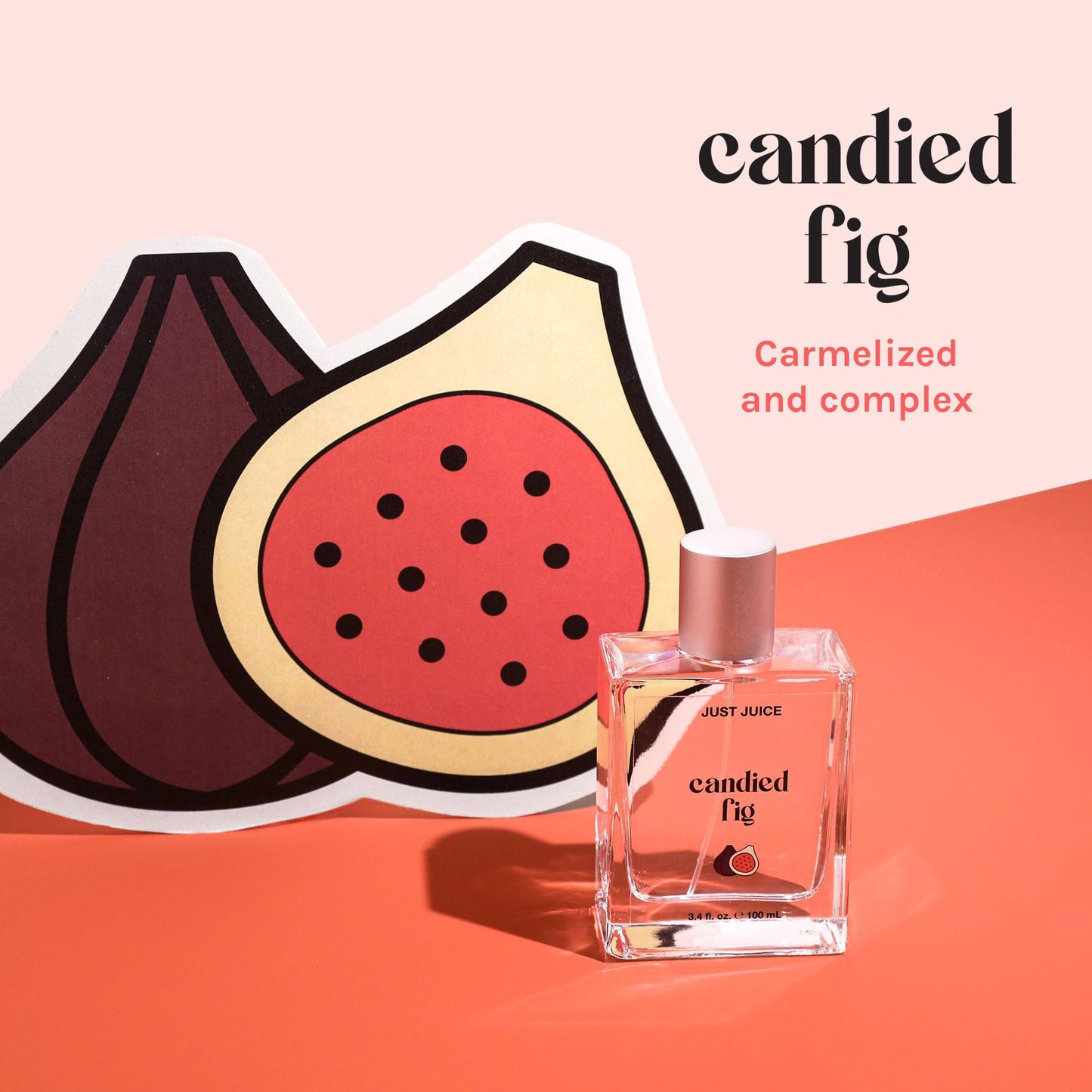Just Juice Candied Fig - Perfume for Women and Men with Dark Fruits - Complex Gourmand Perfume with Fig, Plum, Vanilla, Amber, Musk Notes - 3.4 oz Beauty & Personal Care Just Juice