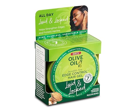 ORS Olive Oil Edge Control Hair Gel with Sweet Almond Oil for Strengthening 2.2 Ounces Beauty & Personal Care ORS
