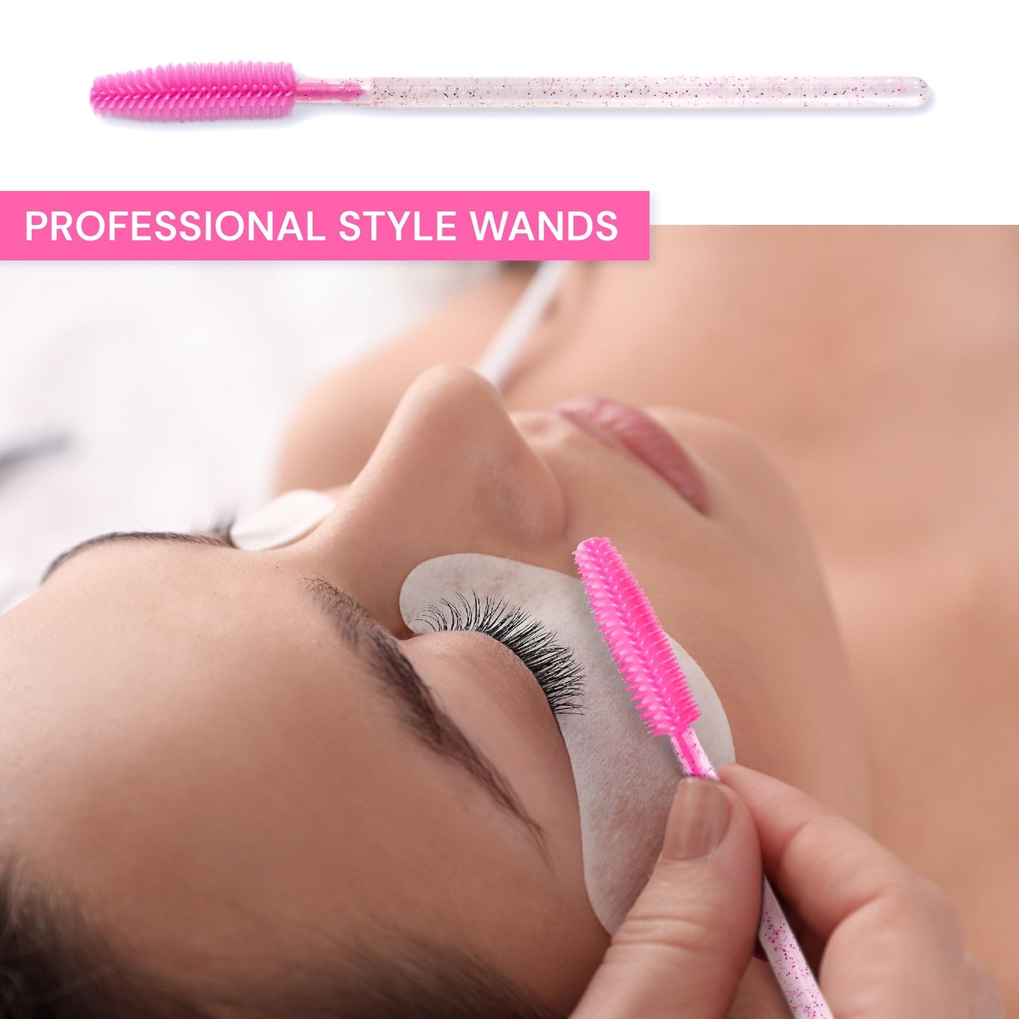 Apothie 50 Pieces Silicone Disposable Mascara Eyelash Wands - Eyebrow & Lash Extension Spoolie Brushes, Comb Separator, Microblading Tool, Applicator Beauty & Personal Care Apothie