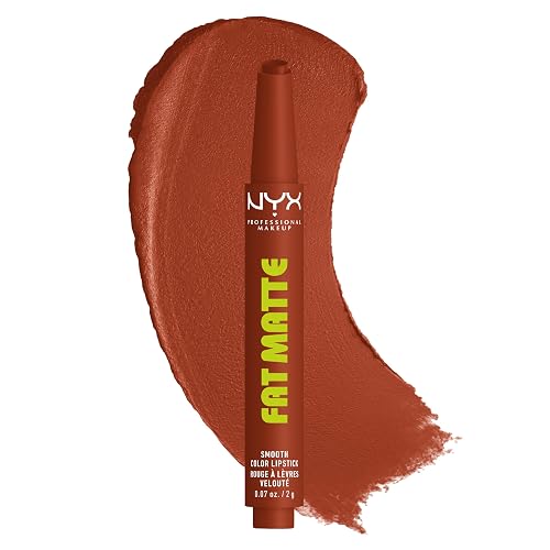 NYX PROFESSIONAL MAKEUP Fat Matte Lipstick, Pigmented, Smoothing, & Non-Drying Lip Crayon, Long Lasting Lip Makeup, Vegan & Cruelty Free - Beary Nude Beauty & Personal Care NYX PROFESSIONAL MAKEUP