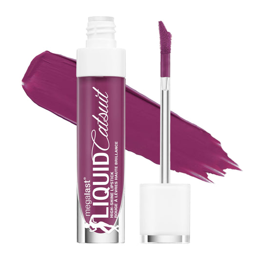 wet n wild Mega Last Catsuit High-Shine Liquid Lipstick Purple Berry Down Lo Beauty & Personal Care wet n wild