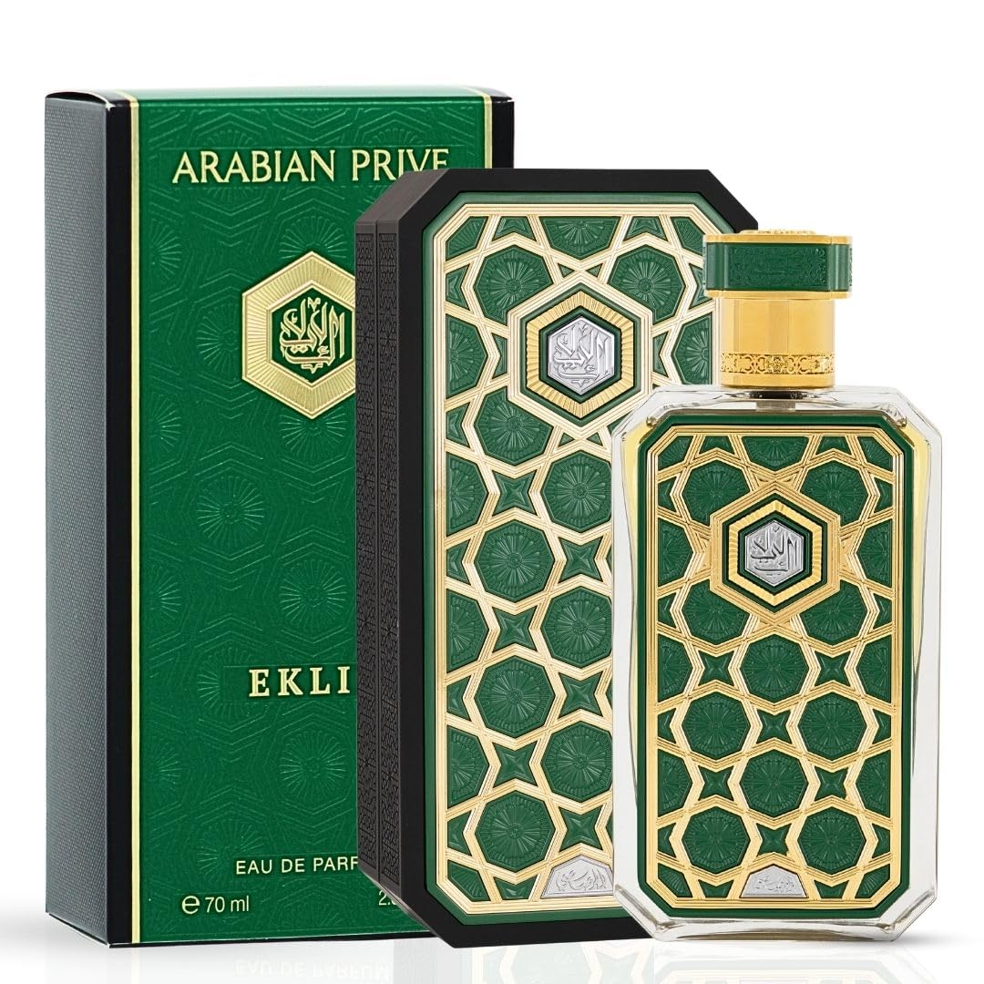 RASASI Arabian Prive Eklil Eau de Parfum Spray 70ml (2.36 oz) | Luxury Woody Aromatic Perfume with Vetiver, Tonka Bean & Pepper | Luxurious Arabian Beauty & Personal Care RASASI