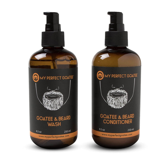 My Perfect Goatee Beard Wash and Conditioner Set for Men - Complete Beard Care Kit - 8.5oz Each - Softens & Strengthens - Eliminates Itch & Dandruff Beauty & Personal Care My Perfect Goatee