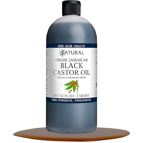 Zatural Black Castor Oil_100% Pure Tropic Jamaican Black Castor Oil (32 Ounce) Beauty & Personal Care Zatural