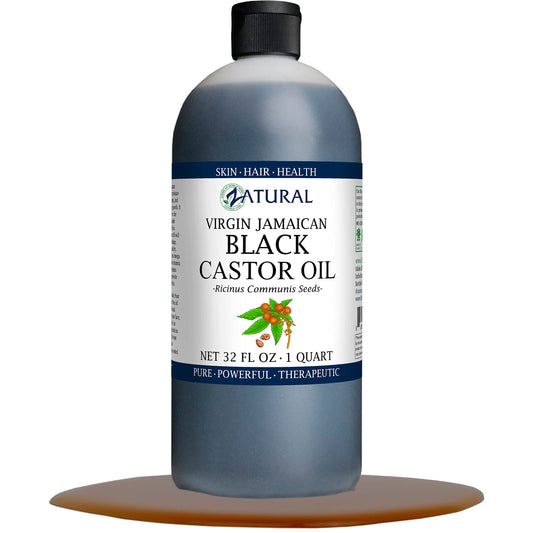 Zatural Black Castor Oil_100% Pure Tropic Jamaican Black Castor Oil (32 Ounce) Beauty & Personal Care Zatural