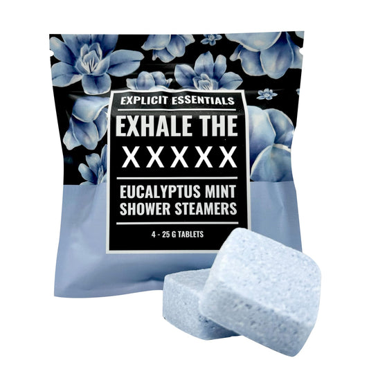 Explicit Essentials Exhale The BS Eucalyptus Mint Shower Steamers - Aromatherapy Eucalyptus and Mint Shower Steamers - Spa Shower Gift for Stress Beauty and Personal Care Explicit Essentials