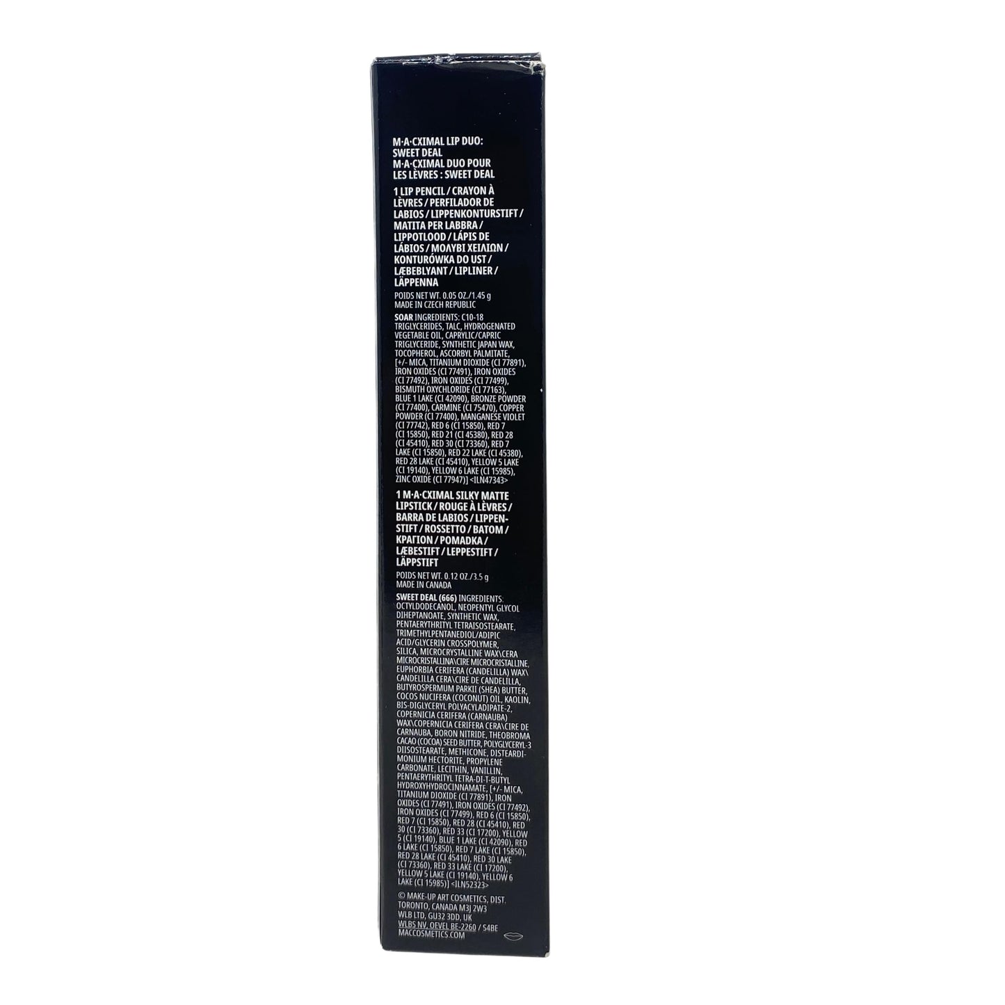MAC Cosmetics M·A·Cximal Lip Duo -Sweet Deal- Silky Matte Lipstick and a Lip Pencil in Soar. Beauty & Personal Care MAC