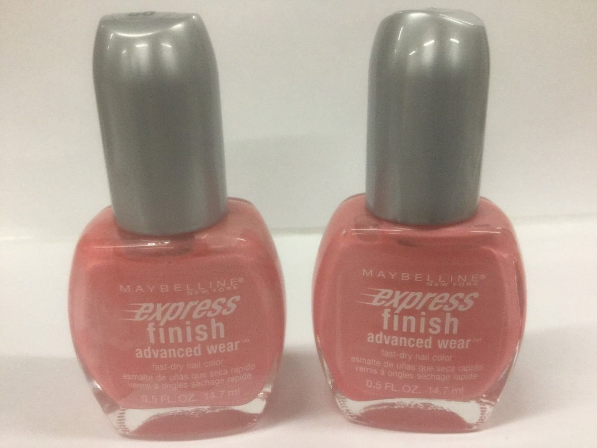MAYBELLINE pack of 2 New York Express Finish fast dry Nail Color PROMPT PETALS #60
