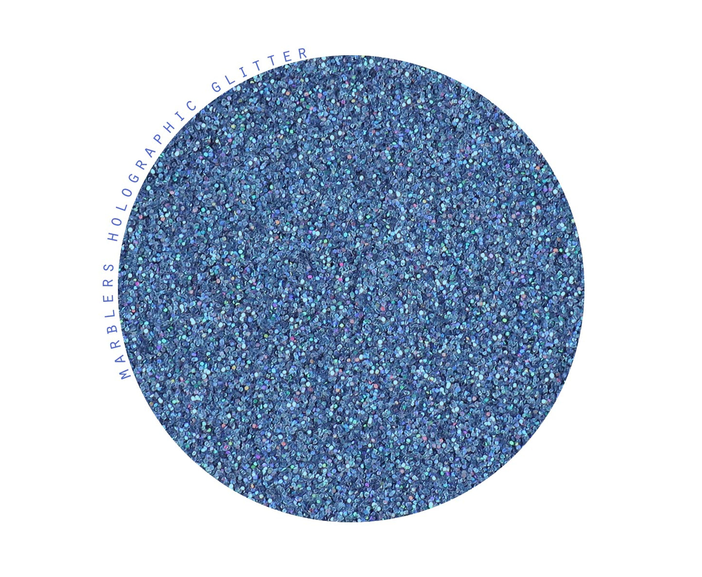 MARBLERS Holographic Face & Body Glitter [Holo Denim] 0.18oz (5g) | Fine | Non-Toxic | Vegan | Cruelty-Free | Festival, Rave & Party Makeup | Eye Beauty & Personal Care MARBLERS