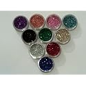 10 x Body Art Glitter Color pots - 5 Grams Each red Blue Black Green Silver Gold Purple Blue Orange Pink Beauty & Personal Care Dazzle Glitter Tattoos