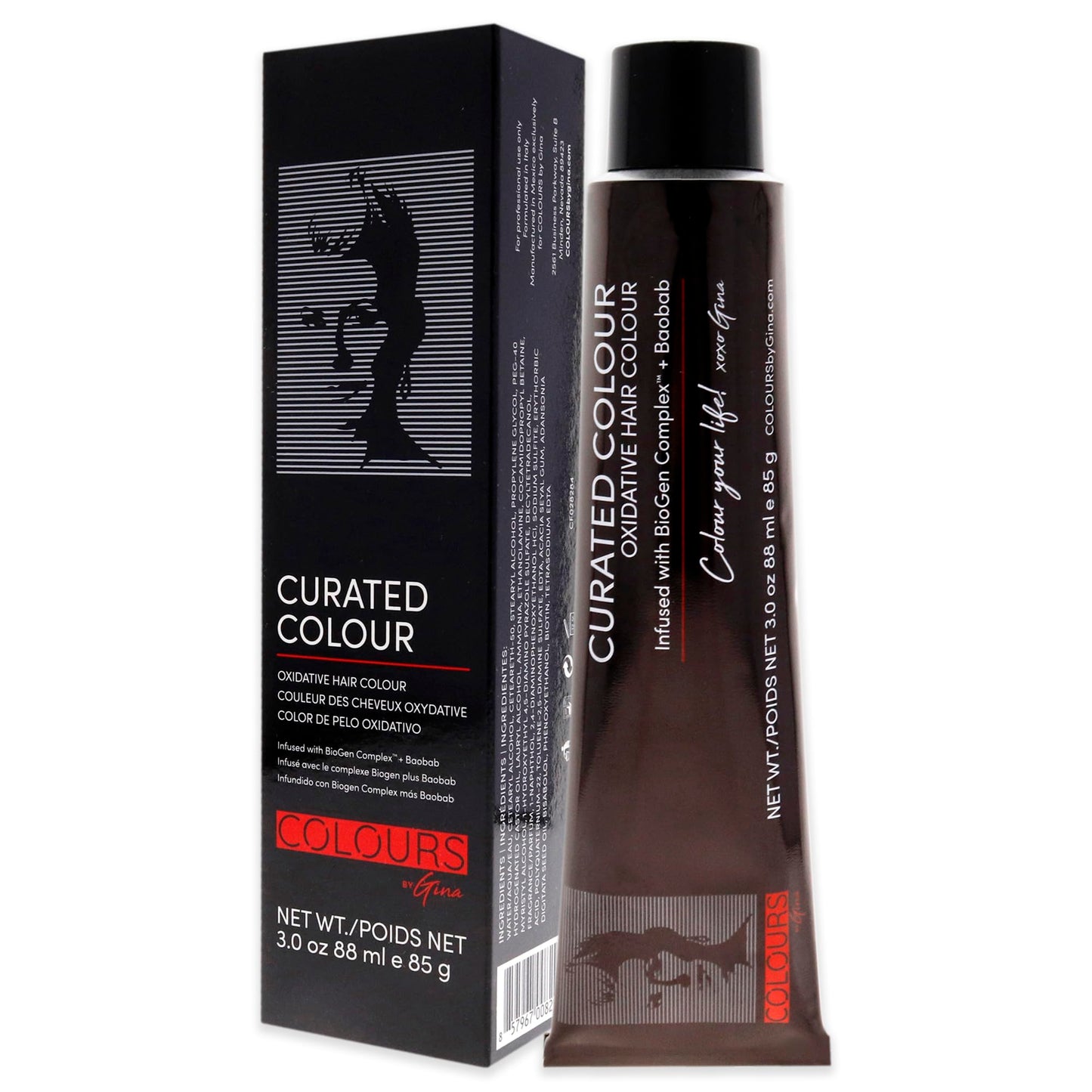 Colours By Gina Curated Colour - 5.22-5VV Intense Light Violet Brown by Colours By Gina for Unisex - 3 oz Hair Color Beauty & Personal Care Colours By Gina