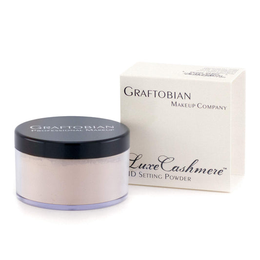 Graftobian HD LuceCashmere Setting Powder (0.7 oz) - No FlashBack, Matte, Silky Smooth Finish (French Silk, .7 oz)