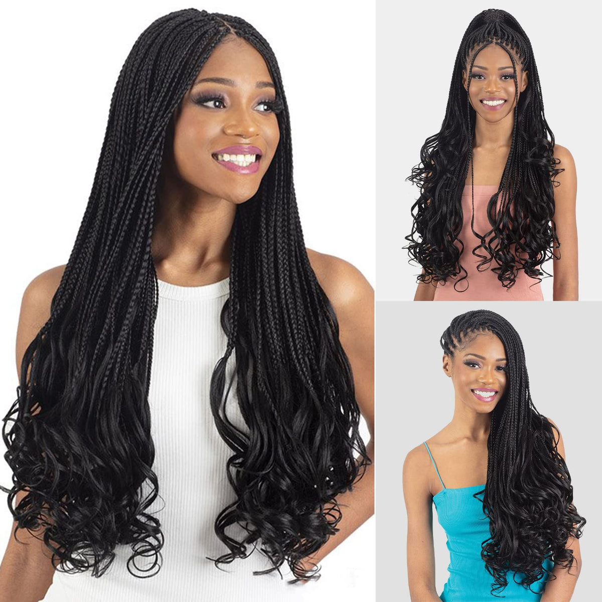 FreeTress Crochet Braids 3X French Curl 22" (pack of 1, 4)