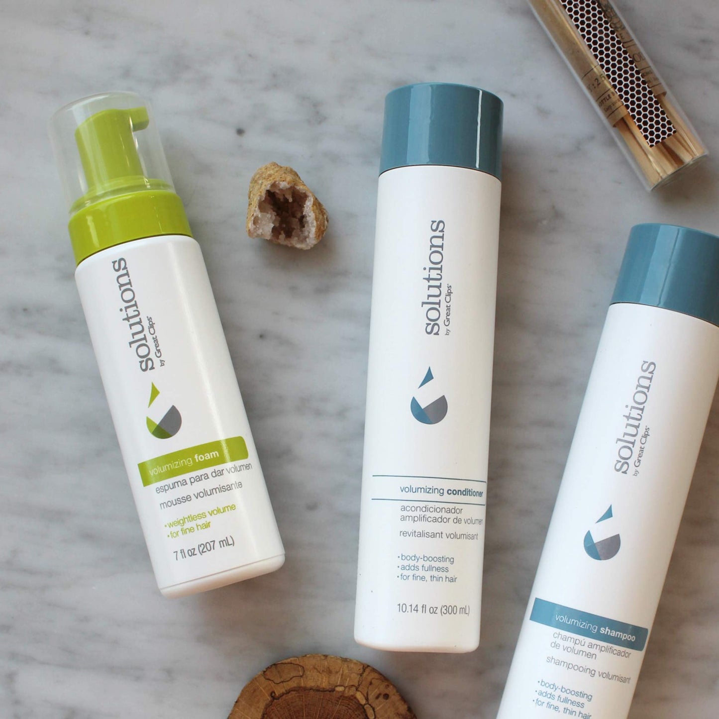 GREAT CLIPS Solutions Volumizing Foam, 7oz | Adds Volume, Softness, & Medium Control | Enhances Natural Shine | For Fine to Medium Hair Beauty & Personal Care GREAT CLIPS