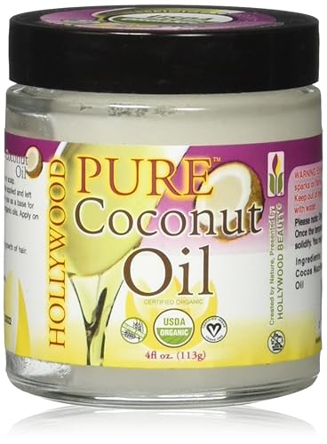 Hollywood Beauty 100% Pure Coconut Oil - 4 Oz Beauty & Personal Care Hollywood Beauty