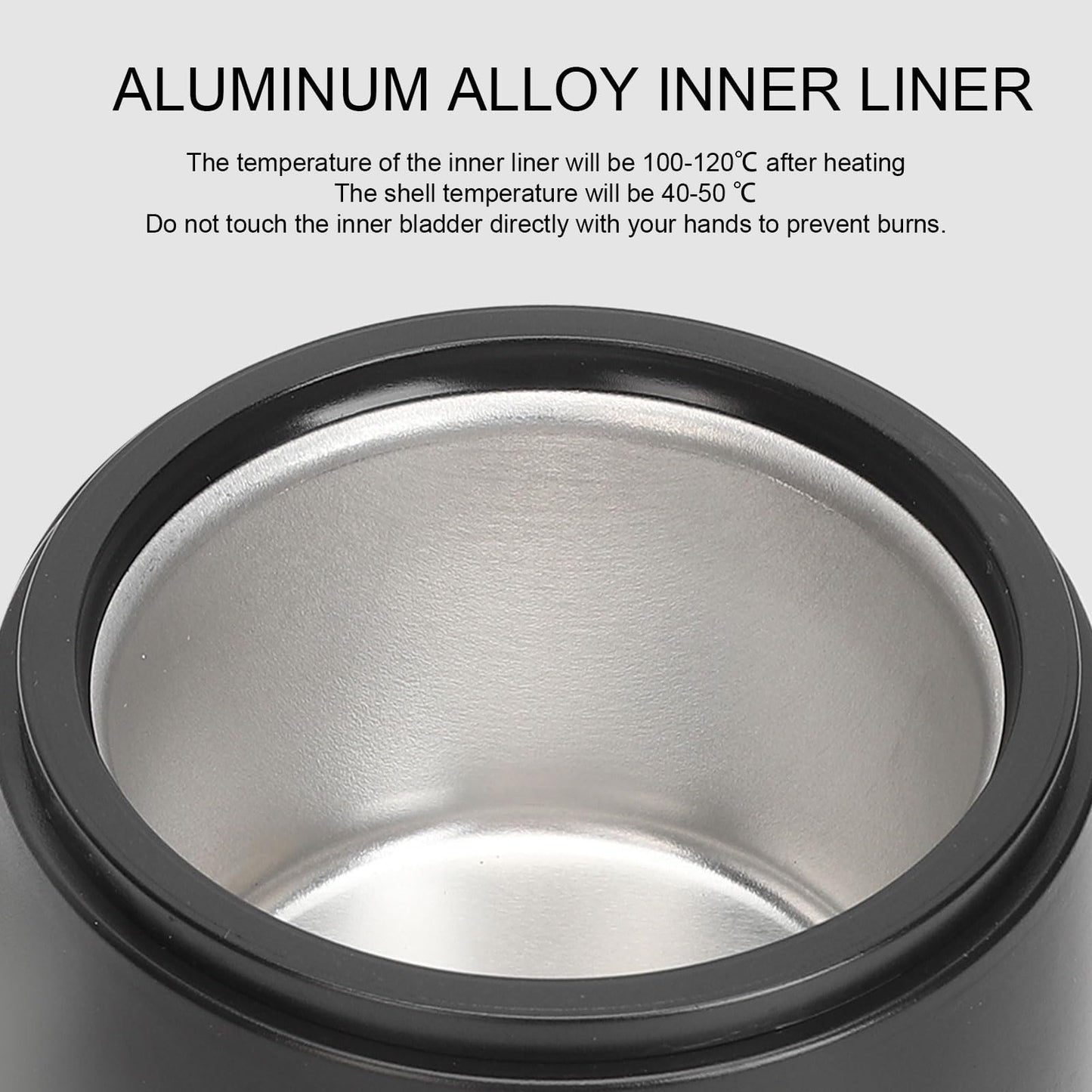 ZJchao Hair Removal Wax Warmer Pot, Quickly Melting Aluminum Alloy Liner Hot Wax Heater Machine for Home and Travel for All Types of Wax Beauty and Personal Care ZJchao