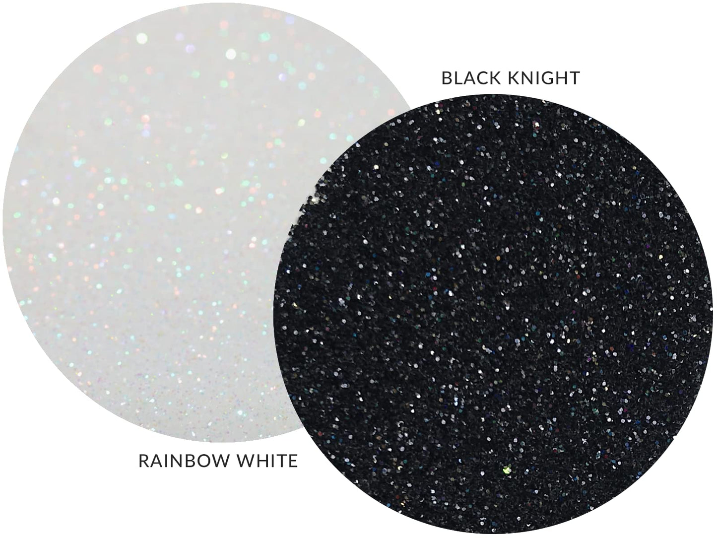 MARBLERS Twinkle Face & Body Glitter Duo [Black Knight & Rainbow White] 0.36oz (10g) | Non-Toxic | Cruelty-Free | Eyeshadow, Nail Polish, Nail Art | Beauty & Personal Care MARBLERS