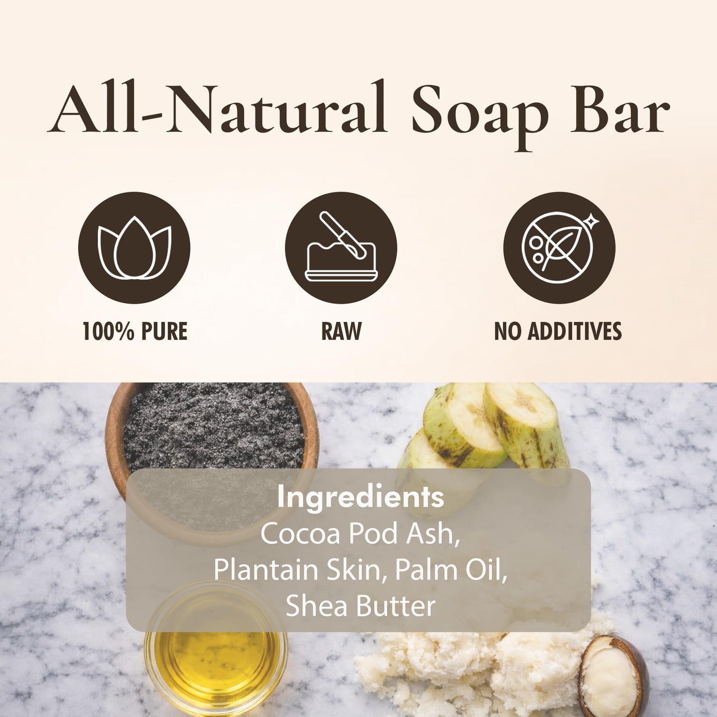 HalalEveryDay - Raw African Black Soap from Ghana, Black Soap with Shea Butter, Black African Soap for Nourished Skin, Natural African Black Soap Bar Beauty & Personal Care HalalEveryDay