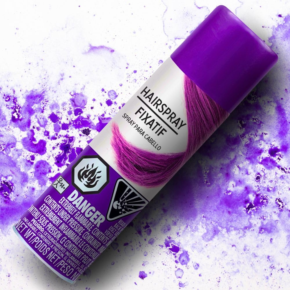 Hypo-Allergenic Purple Hair Spray - 3 oz. - Perfect Party Accessory, 1 Pc. Beauty & Personal Care Amscan