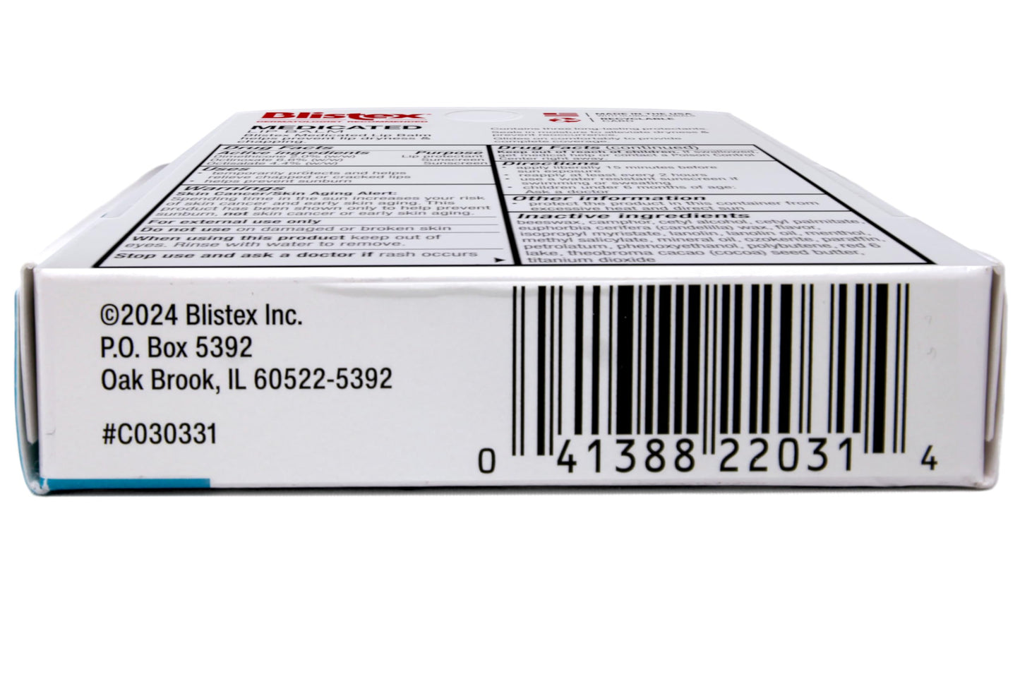 Blistex Medicated Mint Balm SPF 15 0.15 oz (Pack of 9) Beauty and Personal Care Blistex