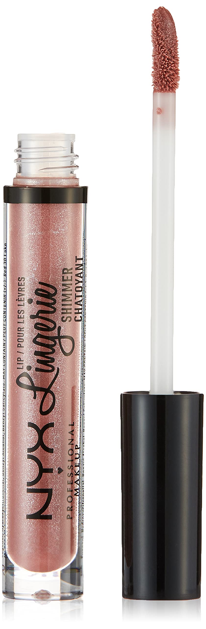 NYX PROFESSIONAL MAKEUP Lip Lingerie Shimmer, Lip Gloss - Honeymoon, Mauve Pink Beauty & Personal Care NYX PROFESSIONAL MAKEUP