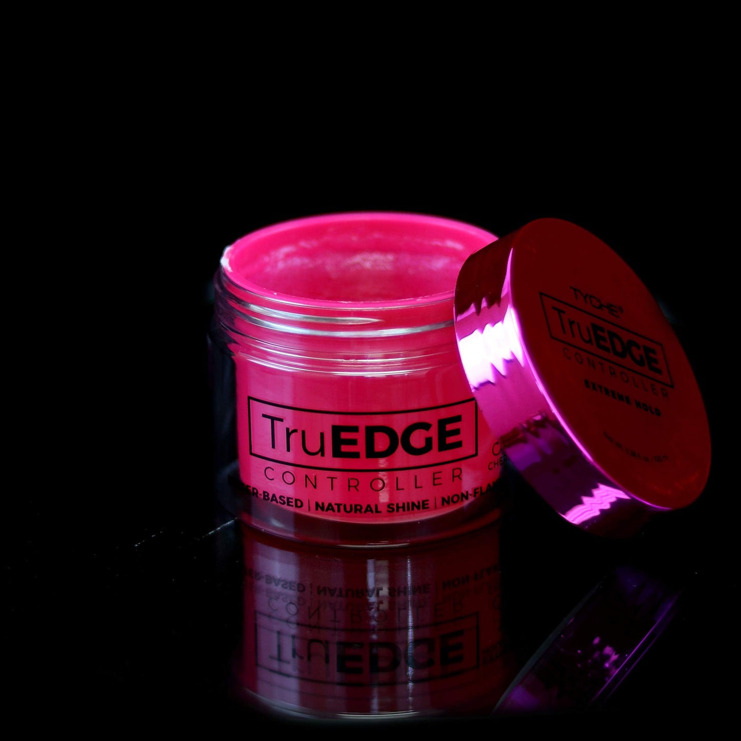 Tyche TruEDGE Controller Extreme Hold Water-Based Pomade - Ntaural Shine & Non-Flaky Scented Edge Control - Perfect for Hair-Braiding (Cherry) Beauty & Personal Care Tyche