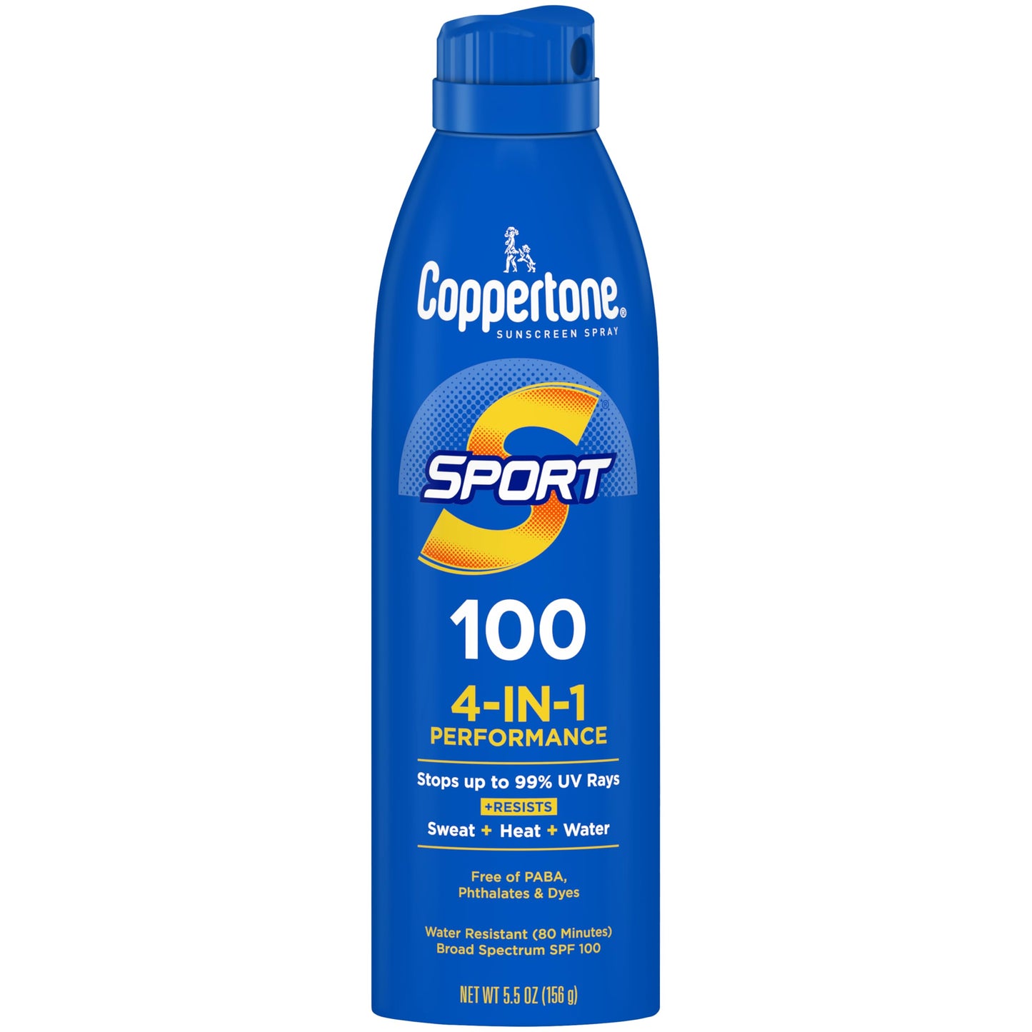 Coppertone SPORT Continuous Sunscreen Spray Broad Spectrum SPF 100 (5.5 Ounce) (Packaging may vary) Beauty & Personal Care Coppertone