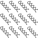 eBoot Spiral Hair Clip Spin Bun Stick, Hair Pick Set for DIY Hair Styles - 20 Pack (Black) Beauty & Personal Care EBOOT