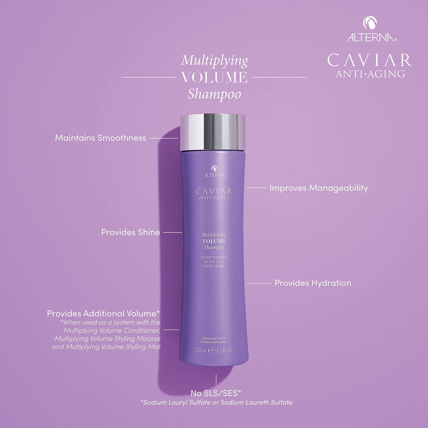 Alterna Caviar Anti-Aging Multiplying Volume Shampoo, 8.5 Fl Oz(Pack of 1) Beauty & Personal Care Alterna