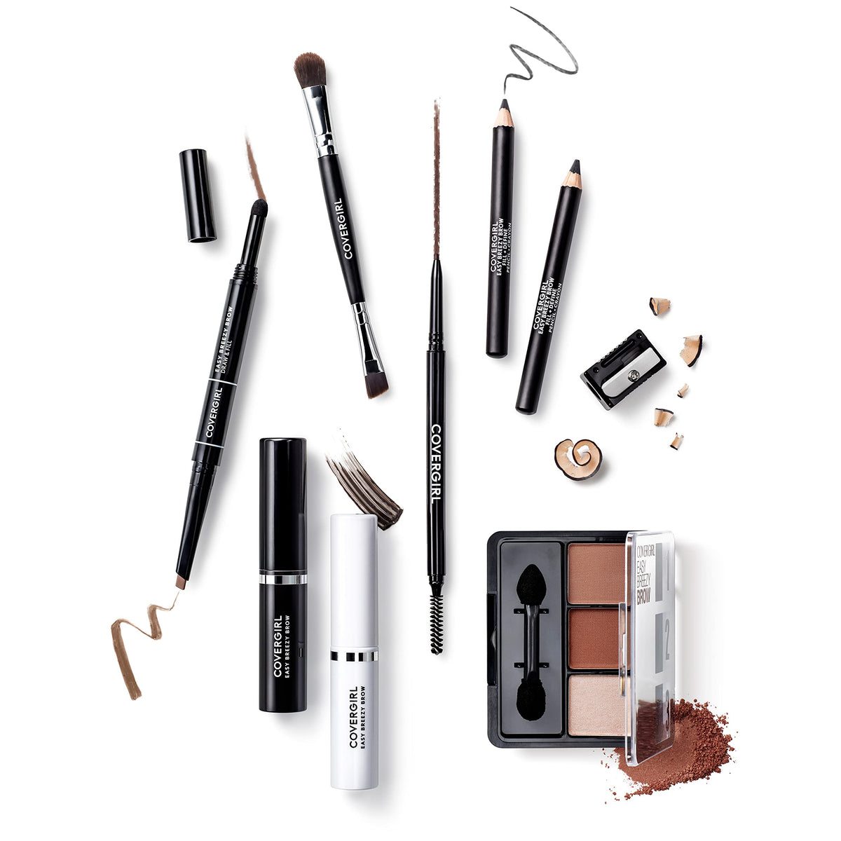 Cover Girl Brow & Eye Makers Brow Shaper and Eyeliner, Soft Blonde #520-1 Ea