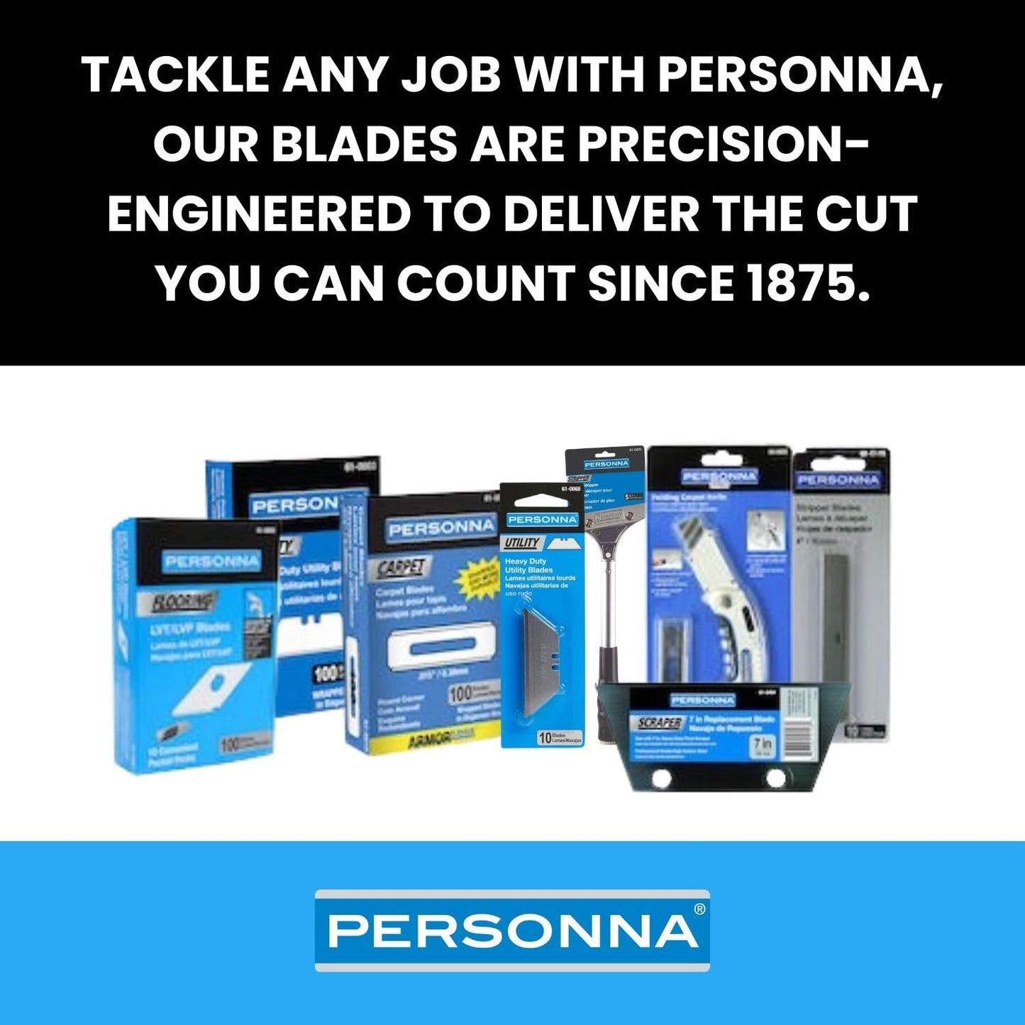 Personna DE Stainless Steel Double Edge Blades - 4" Length, 4.25" Width, 0.5" Height, 5-Pack - 60-0141-NUPC Beauty and Personal Care AccuTec