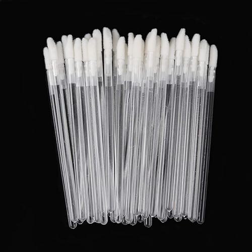 300 Pack Lip Gloss Applicators Disposable Lipstick Wands Bulk Lip Brush Makeup Tool Set (Clear-300pcs) Beauty & Personal Care myaokue-up