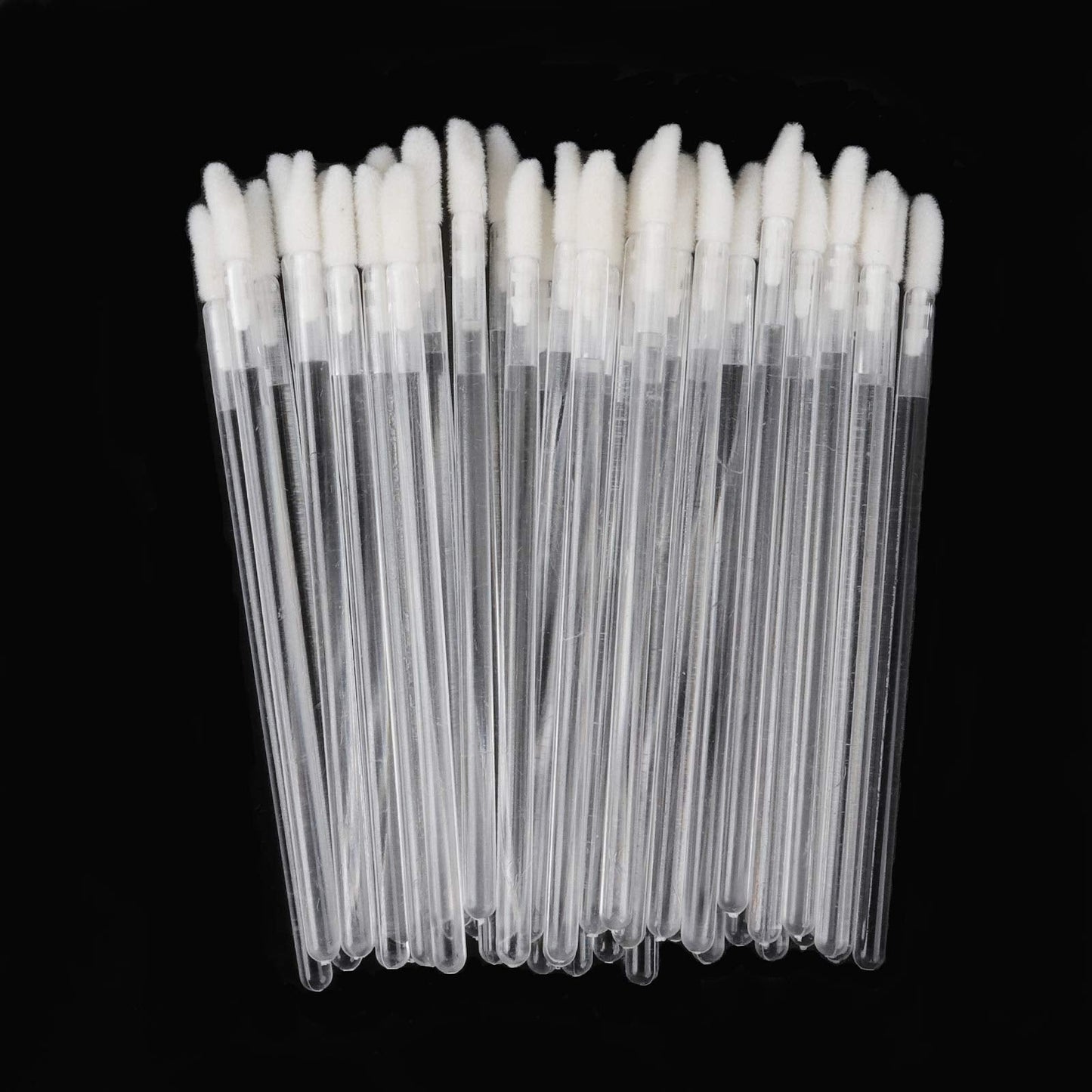 300 Pack Lip Gloss Applicators Disposable Lipstick Wands Bulk Lip Brush Makeup Tool Set (Clear-300pcs) Beauty & Personal Care myaokue-up
