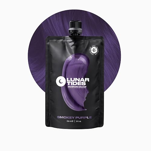 Lunar Tides Semi-Permanent Hair Color (43 colors) (Smokey Purple, 8 fl. oz.) Beauty & Personal Care Lunar Tides